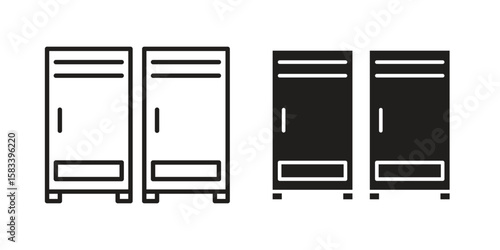 Locker icon vector illustration. Flat design. Graphic design vector symbols.