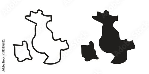 Italy flag icon vector illustration. Flat design. Graphic design vector symbols.