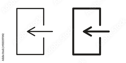Inside icon vector illustration. Flat design. Graphic design vector symbols.