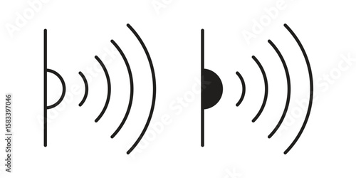 Infrared icon vector illustration. Flat design. Graphic design vector symbols.