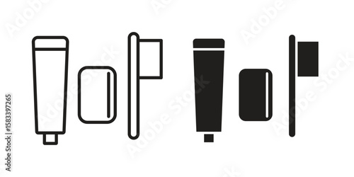 hygiene kit icon vector illustration. Flat design. Graphic design vector symbols.