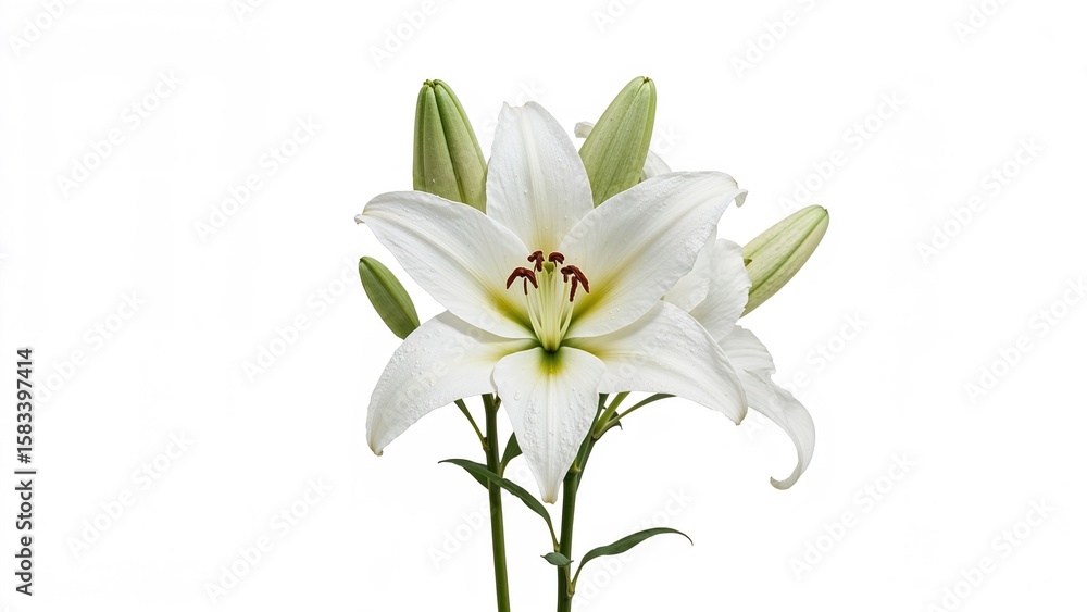 Fototapeta premium Stunning lily in full bloom