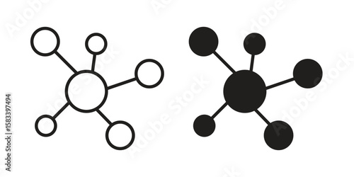 Hub icon vector illustration. Flat design. Graphic design vector symbols.