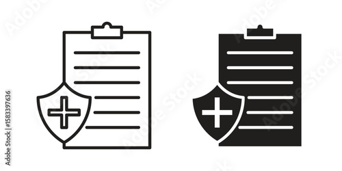 Health insurance icon vector illustration. Flat design. Graphic design vector symbols.