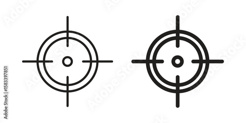 Gun target icon vector illustration. Flat design. Graphic design vector symbols.