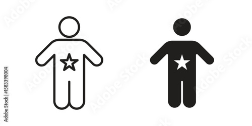 Good human icon vector illustration. Flat design. Graphic design vector symbols.