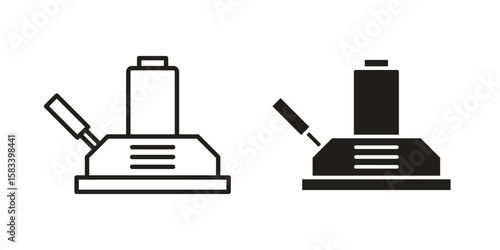 Floor sanding machine icon vector illustration. Flat design. Graphic design vector symbols.