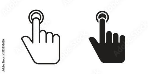 Finger control icon vector illustration. Flat design. Graphic design vector symbols.