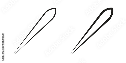 Eyebrow tweezers icon vector illustration. Flat design. Graphic design vector symbols.