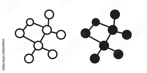 Decentralized icon vector illustration. Flat design. Graphic design vector symbols.