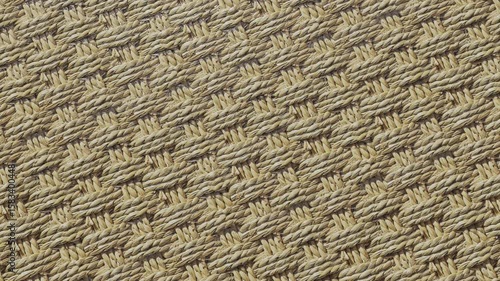 Natural straw or rattan pattern for backgrounds or materials.