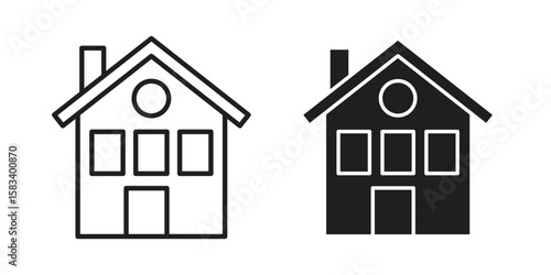 Chalet icon vector illustration. Flat design. Graphic design vector symbols.