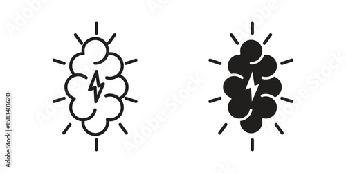 Brainstorm icon vector illustration. Flat design. Graphic design vector symbols.