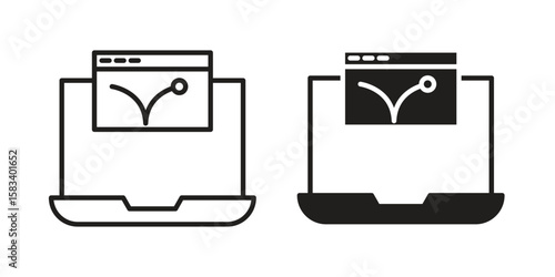 Bounce rate icon vector illustration. Flat design. Graphic design vector symbols.