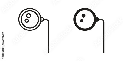 Ar monocle icon vector illustration. Flat design. Graphic design vector symbols.