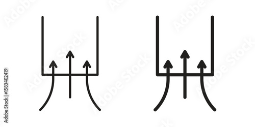 Air suction icon vector illustration. Flat design. Graphic design vector symbols.