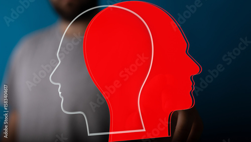 Abstract image of two heads...