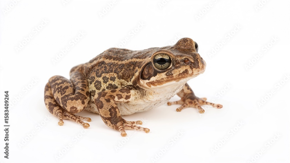 Fototapeta premium Xenopus laevis, commonly called the Common Platanna, isolated on white