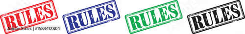 Rules stamp text vector