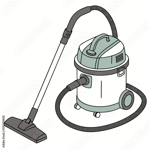 ESD safe vacuum cleaner, for electronics cleaning, isolated on a white background.