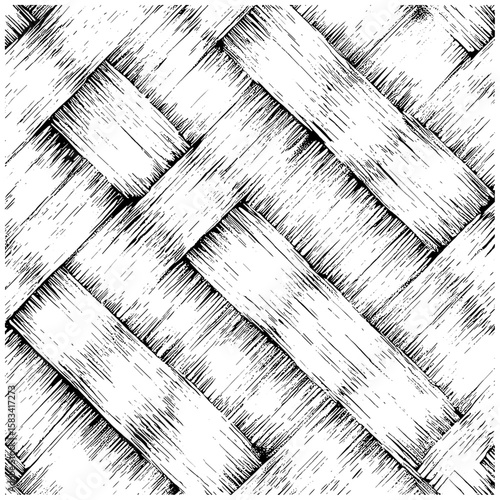 Vintage fabric detail, engraved cloth fiber texture, hand-drawn thread sketch, retro textile pattern, antique weave surface, trendy fashion illustration, vector illustration.