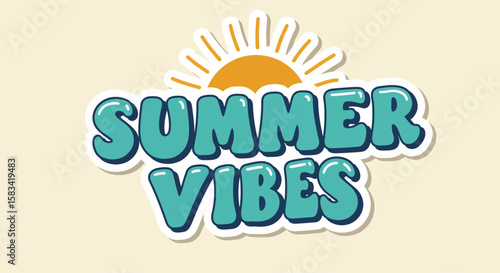 summer vibe poster text