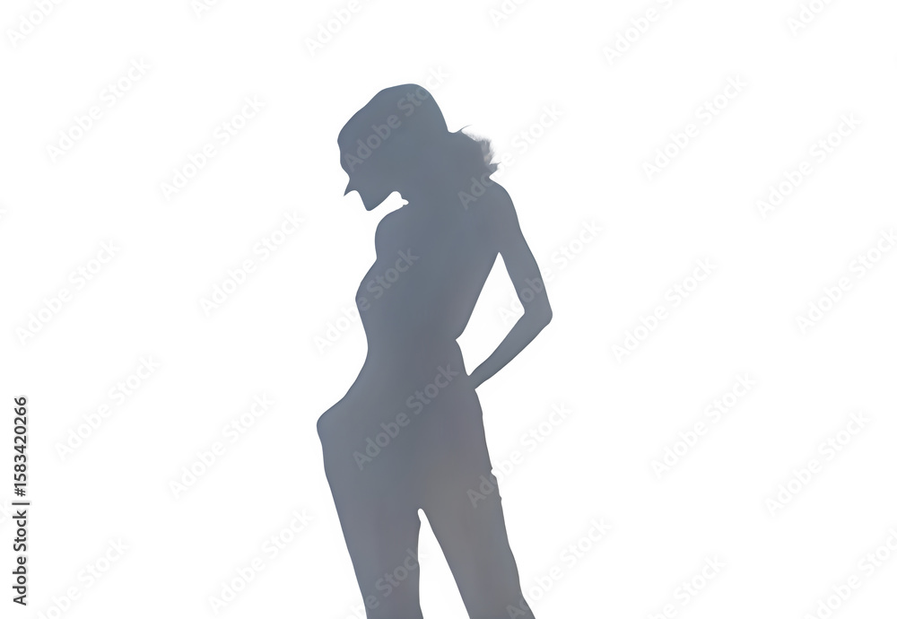 Shadows of a young woman Shadows of a young woman
