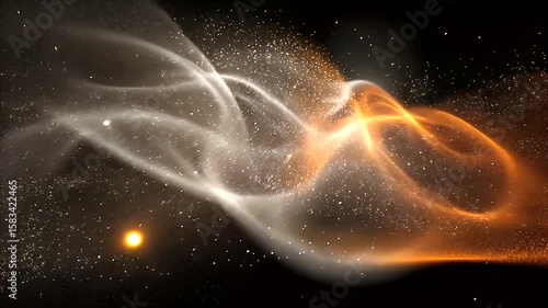 Abstract cosmic nebula design