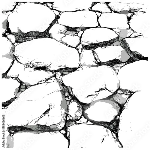 Hand-drawn rocky path sketch, vintage ground surface, engraved gravel texture, antique construction detail, retro outdoor pattern, trendy engraved terrain, vector illustration.