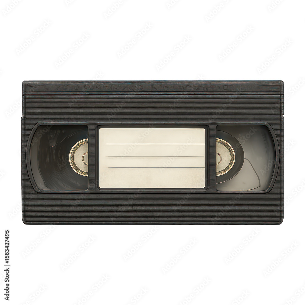 Obraz premium PNG Vintage VHS tape illustration