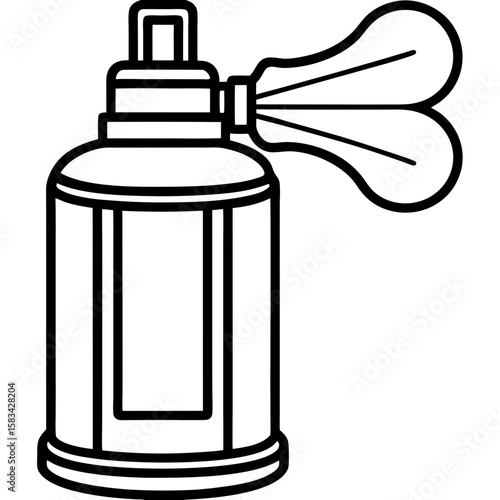Air freshener line art vector