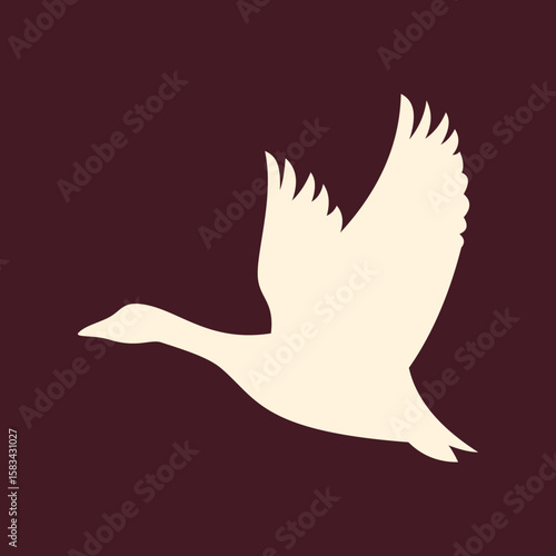 Bird trendy vector art design applied amazing colorful useful illustration