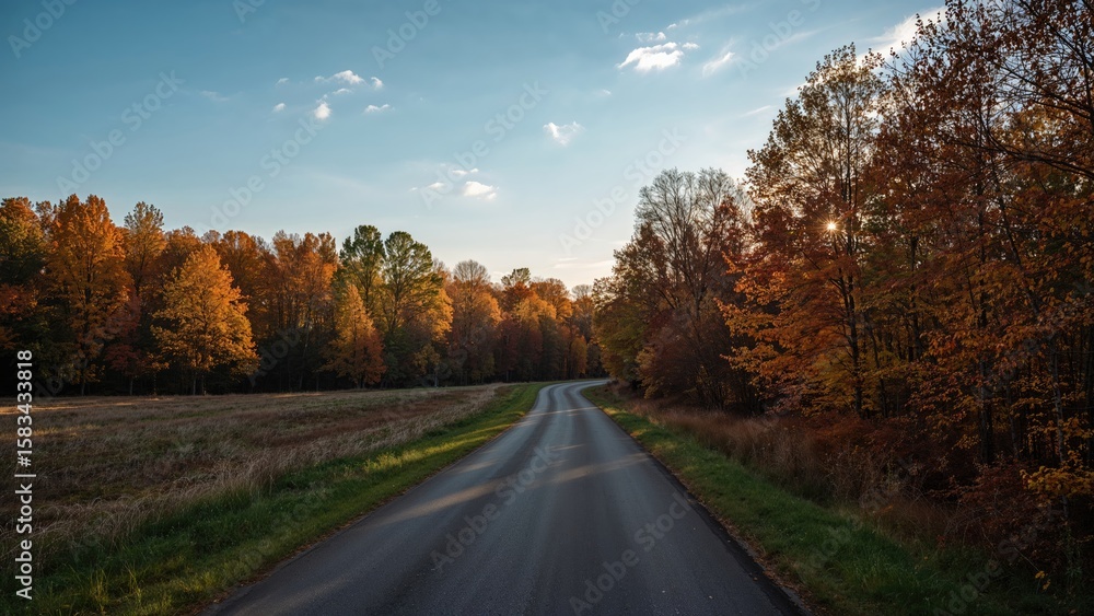 Fototapeta premium Forest in fall colors