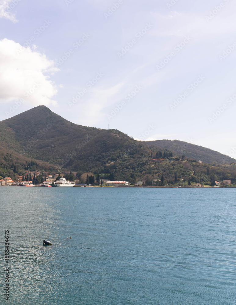 Small village on coast of Kotorska Bay. Small village on coast of Kotorska Bay.