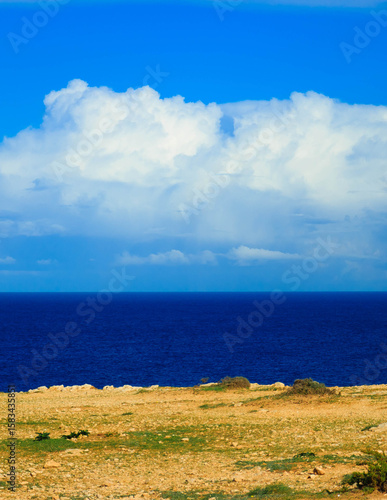 Mediterranean sea from coast of Malta.