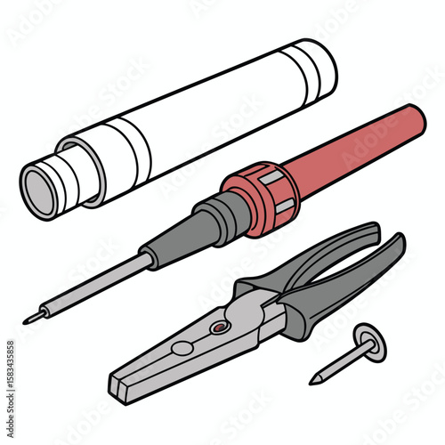 Heat shrink tubing assortment, for cable insulation, on a clean white background.