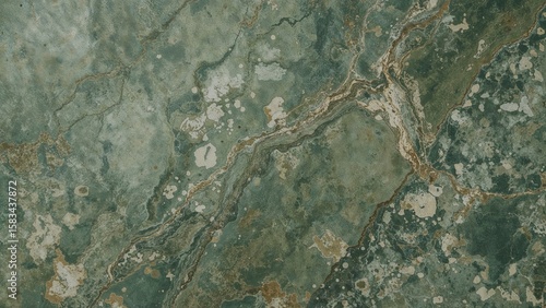 Texture of green marble stone wall surface background