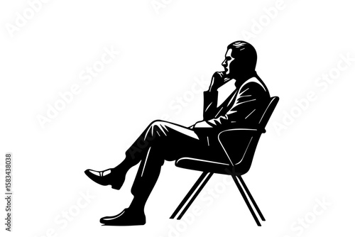 sad man, overthinking, mental issue silhouette