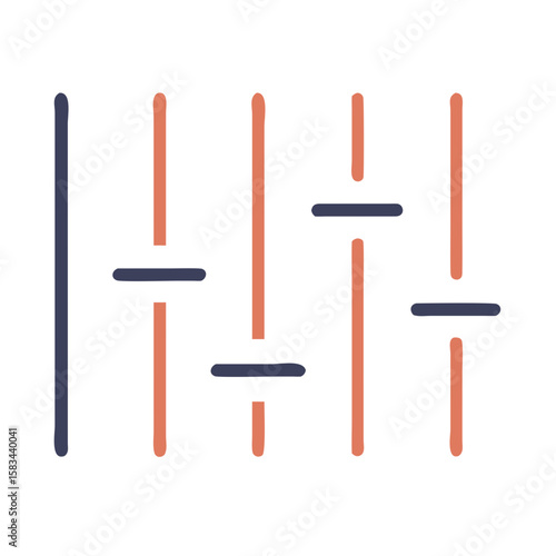Equalizer bars icon Material SVG Icon