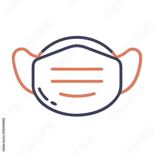Face mask medical icon Material SVG Icon