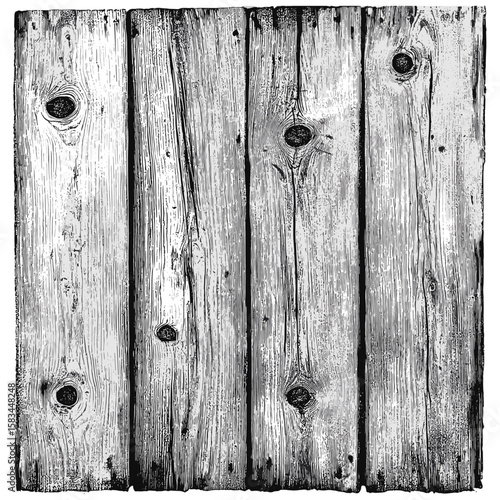 Engraved rustic barn siding texture, vintage farmhouse surface, hand-drawn wood plank sketch, retro rural pattern, trendy engraving design, vector illustration, woodcut print.