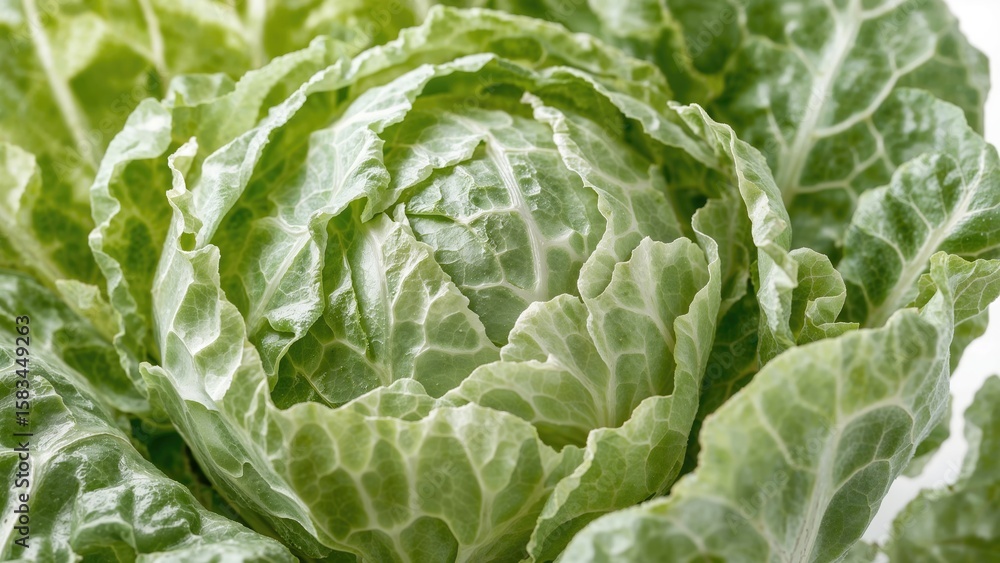 Obraz premium Chinese cabbage on a plain white backdrop