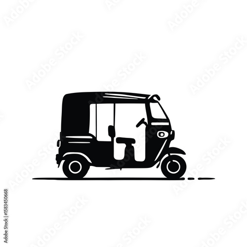 Yellow heavy industrial dump truck vector illustration