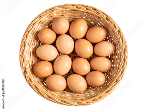 Wallpaper Mural Untitled design - Firefly Overhead shot of multiple brown eggs placed symmetrically inside a round woven wicker 649631 PNG  Torontodigital.ca