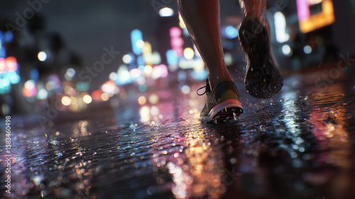 walking in the rain