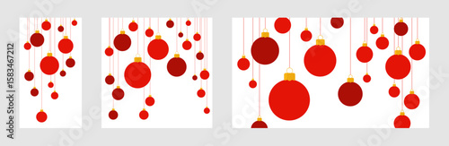 Modern Red Christmas Background Collection