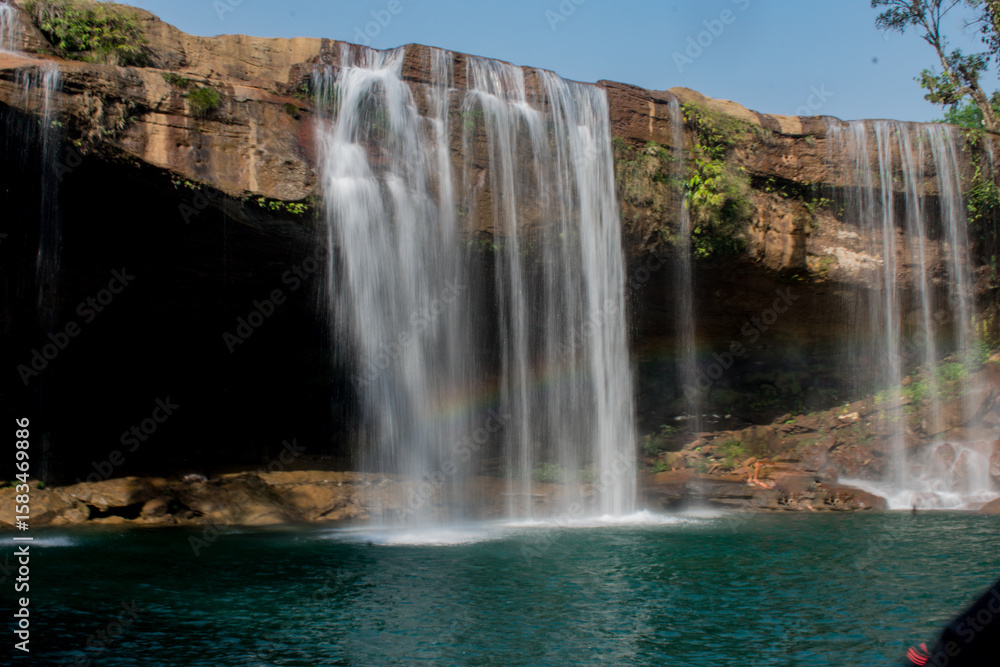 Fototapeta premium Stunning waterfall in Meghalaya, called 