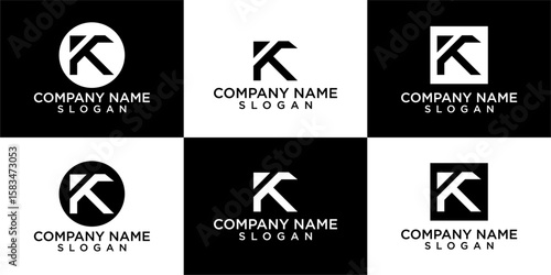 Creative logo design letter K.