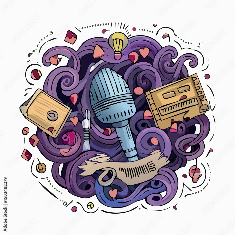 Obraz premium Voice recognition icon