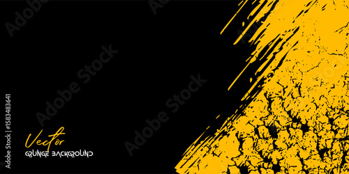 Urban distressed background with yellow and black color contrast.